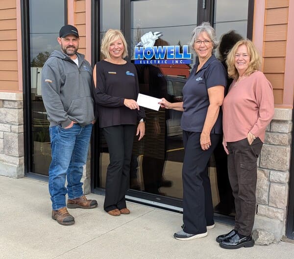 Howell Electric Makes Donation