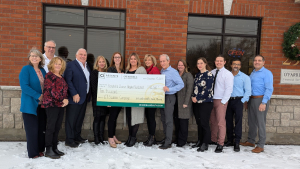 Present for the photo, (l-r) Cynthia Batchelor, Hugh O’Neill, Joanne Mavis,  Dermid O’Farrell, Margret Norenberg, Kari Ross, Alexandra Zewuster, Keeley Patterson, Matthew Felker, Christine Aubin, Sarah Chisholm, Andrew MacKinnon, Vipul Arora and Daren Givoque.